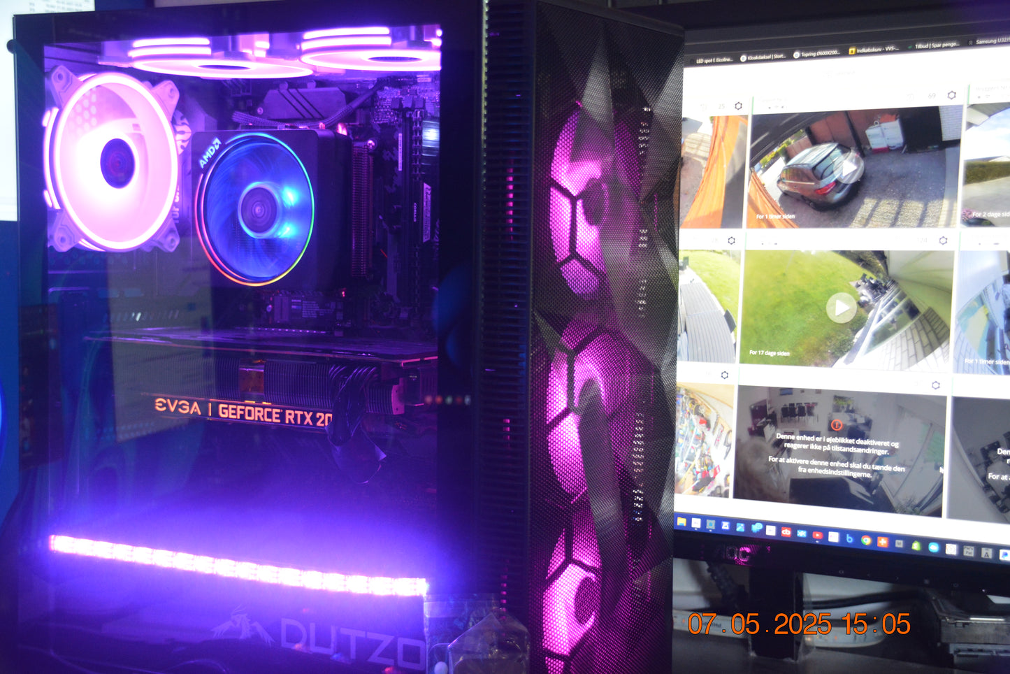 Asus, Amd Ryzen 9 3900x Geforce RTX 2070 XC SUPER 8 GB 4,7 turbo 5,2 Ghz, (32 GB Ram ER KLOS) M.2 NV2 PCIe 5.0 NVMe 1000 GB harddisk