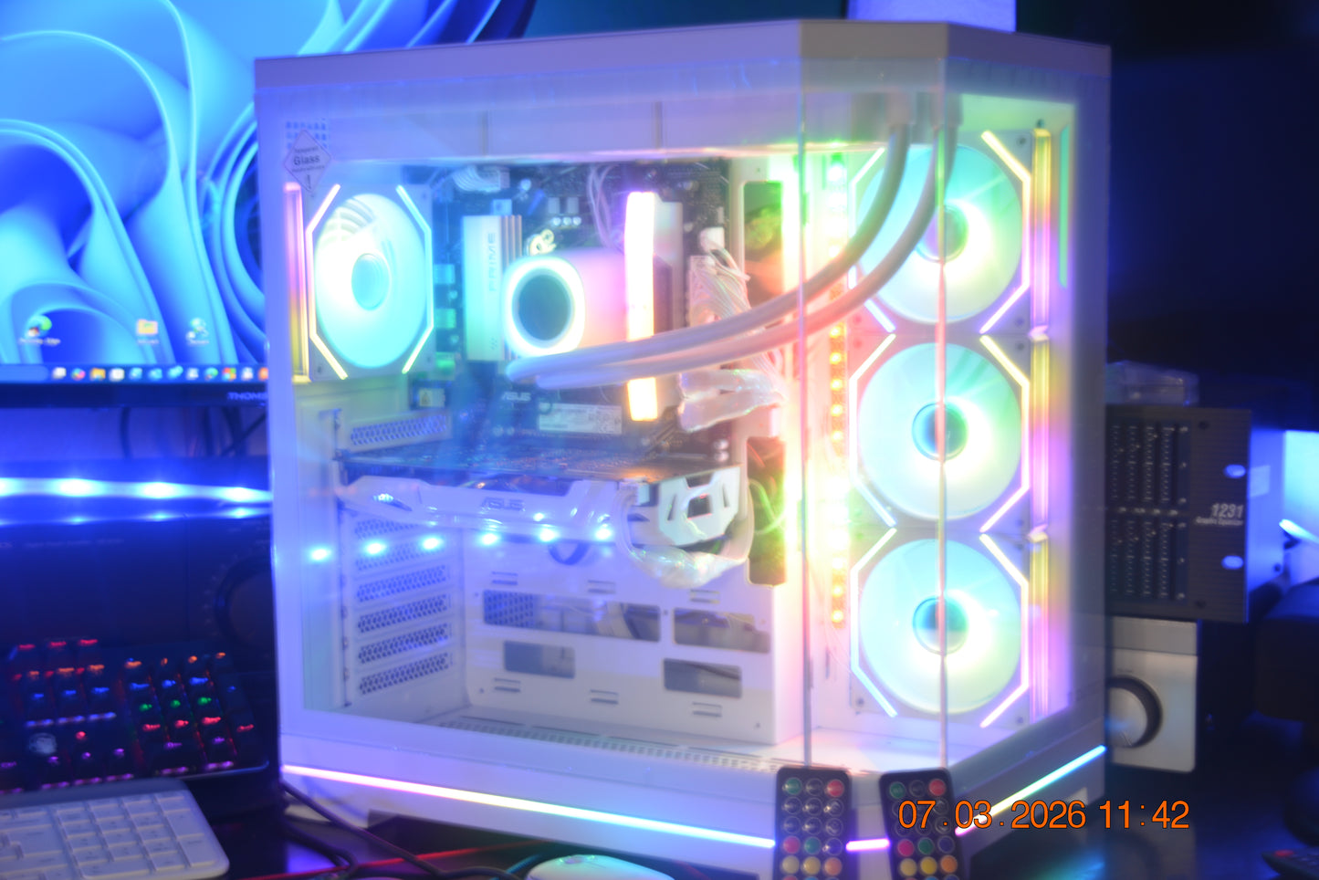 ASUS PRIME AM5-Ryzen 7 8700F-16 DDR5 RGB Ram. 6000 Mhz-Vand Køler-